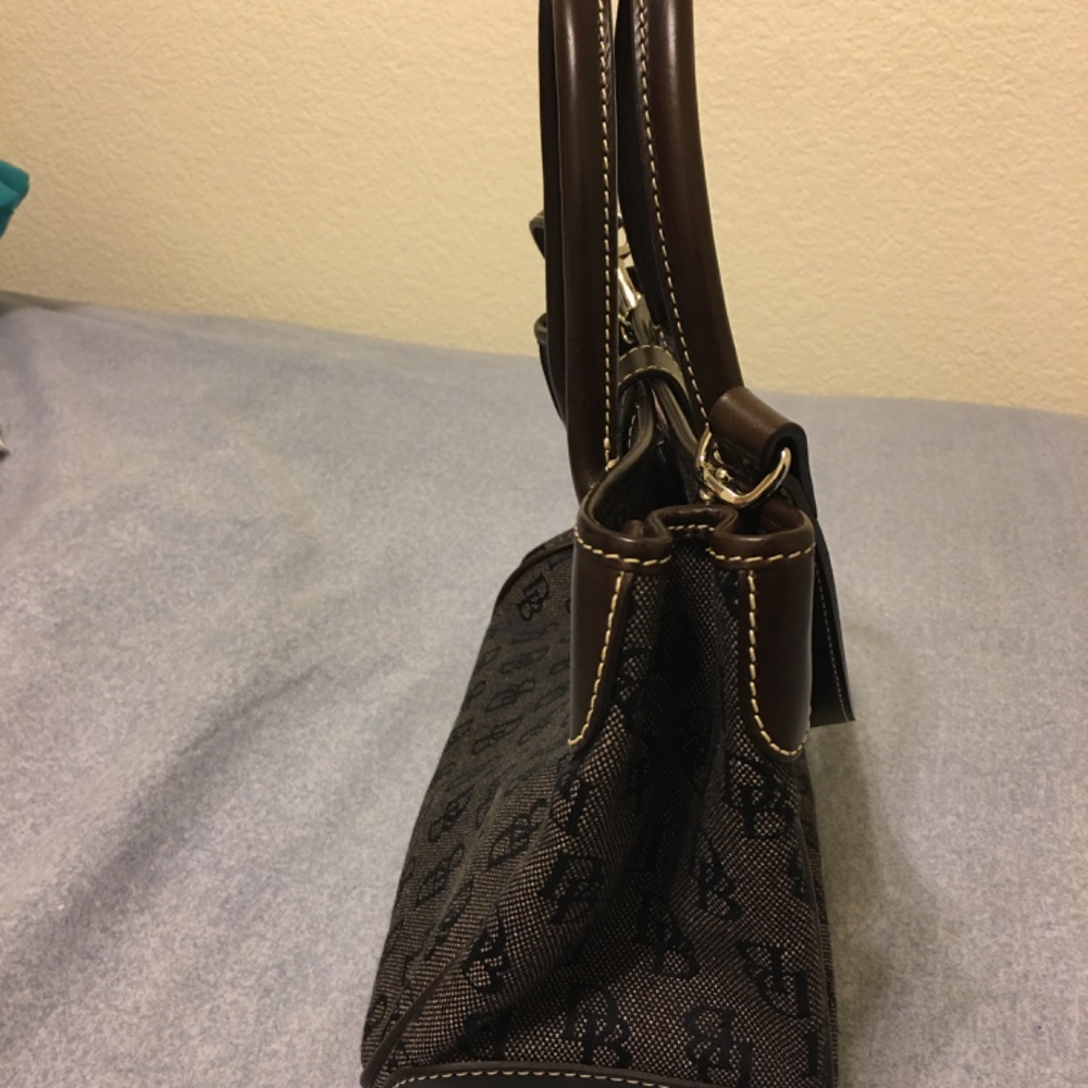 Dooney & Bourke Gray/Black Monogram Purse - Picture 2 of 4